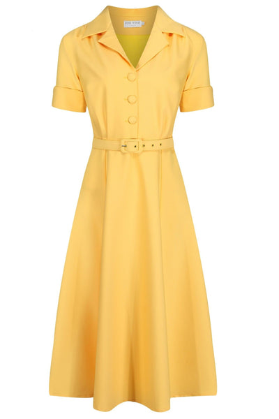 Winnie Fit & Flare Dress - Yellow – Zoe Vine